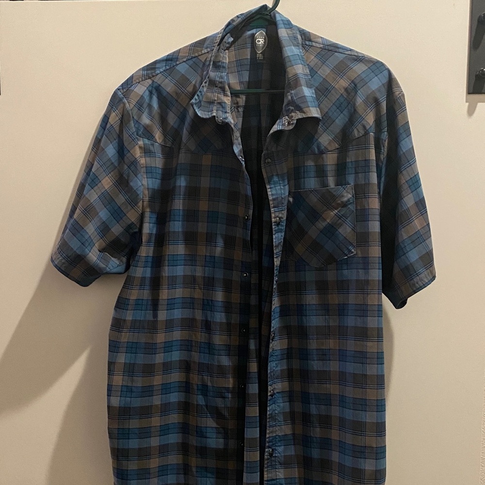Club Ride Blue Plaid Shirt